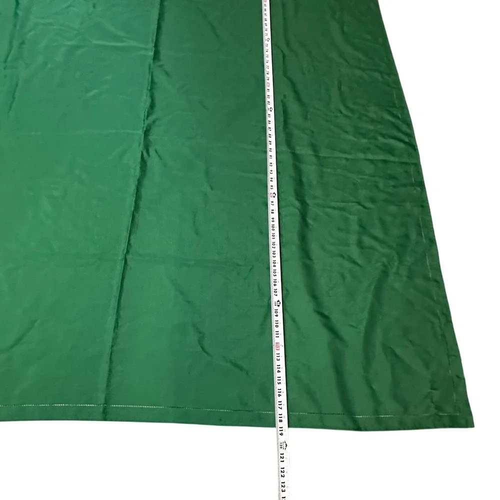 Holiday Things‎ Green Tablecloth 120x60 Rectangle Linen Look Linens N Things